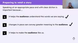 Retelling a story with charisma Instructional Video