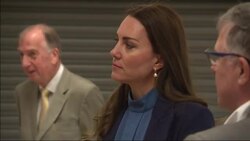 William and Kate visit St John's Primary School News Clip
