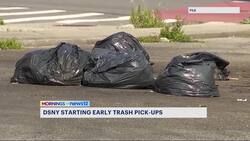 Sanitation workers to collect trash earlier to speed up cleaning NYC streets News Clip