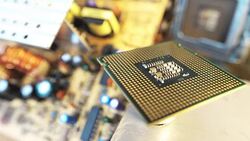 4K: Computer motherboard CPU Stock Footage