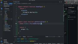 Next.js from Development to Deployment - Get Posts and Parse Frontmatter Instructional Video