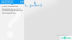 GCSE Secondary Maths Age 13-17 - Graphs: Parallel Lines - Explained Instructional Video