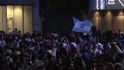 CLEAN : Argentina fans party through night after World Cup win News Clip