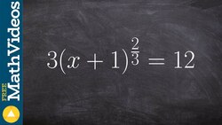 Learn how to simplify an equation with rational powers Instructional Video