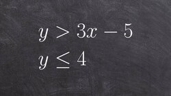 Graphing a system of two inequalities to determine the feasible region Instructional Video
