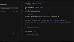 JavaScript Mastery from Zero to Hero - Prepare for Coding Interviews - Solution - Declare a Variable in JavaScript and Log the Result Instructional Video