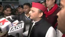 Lucknow: Samajwadi Party chief Akhilesh Yadav address the media after Uttar Pradesh Assembly Budget Session concludes News Clip