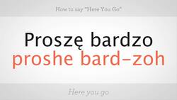 How to Say "Sorry" in Polish Instructional Video