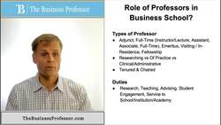 Professors in Business Schools Instructional Video