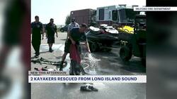 Milford FD: 2 rescued from capsized kayak in Milford News Clip