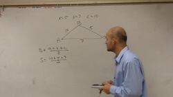 Using heron's formula to find the area of a triangle Instructional Video