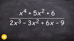 Simplify rational expression with higher exponents and determine excluded values Instructional Video