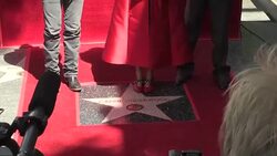 CLEAN : Carrie Underwood gets emotional as she unveils Hollywood star News Clip