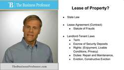 Understanding Real Property Lease Laws and Regulations Instructional Video