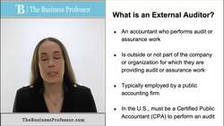What is an External Auditor? Instructional Video