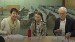 Greta Thunberg meets Westminster party leaders News Clip