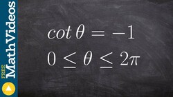 Evaluate for theta between 0 and 2pi Instructional Video