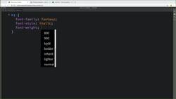 Modern Web Design with HTML5, CSS3, and JavaScript - Adding Font Styles, Selecting Web Fonts, and Updating a Font Family Instructional Video