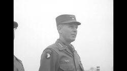 Newly appointed Republic of Korea Chief of Staff Chung Il Kwan meets with US General Maxwell Taylor in South Korea, 1954 News Clip
