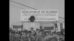 Dedication ceremony for relief ship MV Korea headed for South Korea News Clip