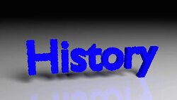 History text dissolves into particles and disappears Stock Footage