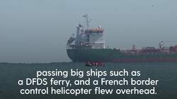 Suspected migrants seen crossing Channel News Clip