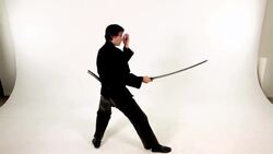 How to Lunge with a Katana in a Sword Fight Instructional Video