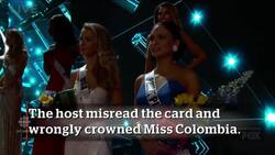 Huge gaffe ends 2015 Miss Universe pageant News Clip