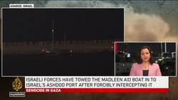 Israeli navy towed the Madleen aid boat into the port of Ashdod News Clip