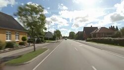 Denmark XIV synched series rear driving studio process plate background Stock Footage