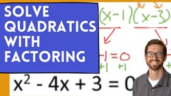 Solve Quadratics by Factoring (factoring by grouping) Instructional Video