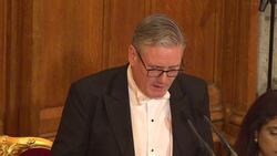 Sir Keir Starmer speaks at the annual Lady Mayor's banquet at the Guildhall in central London News Clip