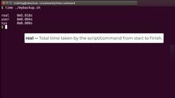 Bash Shell Scripting - "time" Command Instructional Video