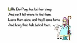 Little Bo Peep Instructional Video