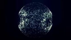4k Connection lines Earth Globe with plexus. Stock Footage