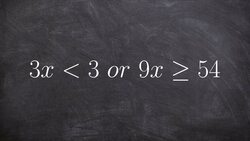 Learning how to solve and graph an OR compound inequality Instructional Video