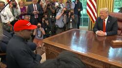 Trump, Kanye meet in Oval Office spectacle News Clip