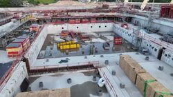 CLEAN : Paris Olympics: construction site of the future Olympic swimming pool News Clip