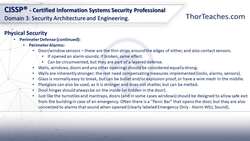 CISSP® Certification Domain 3: Security Architecture and Engineering Video Boot Camp for 2022 - Physical security part 3 Instructional Video