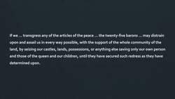 What is Magna Carta? Clause 61 Instructional Video