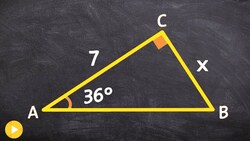 How to use the tangent function to find the missing opposite side of a triangle Instructional Video