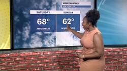 Cloudy with unseasonably cool temperatures for NYC; showers return tonight News Clip