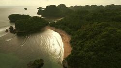 Drone Journey Over Java Island: Indonesian Beauty Revealed Stock Footage
