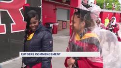Rutgers University students brave the rain for Class of 2024 graduation ceremony News Clip