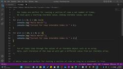 The Art of Doing - Web Development for Beginners - For and While Loops Instructional Video