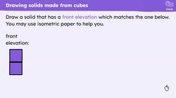 Drawing the solid from the plan and elevations Instructional Video