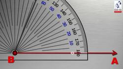 The protractor to measure an angle Instructional Video