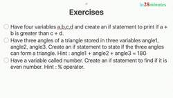 Learn Java from Scratch - A Beginner's Guide - Step 24 - Java Conditionals and If Statement - Exercise Statements Instructional Video
