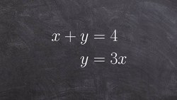 Using substitution to solve a system of equations Instructional Video