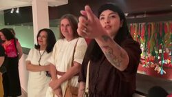 CLEAN : Chilean singer Mon Laferte reveals herself as a visual artist with major exhibition in Santiago News Clip